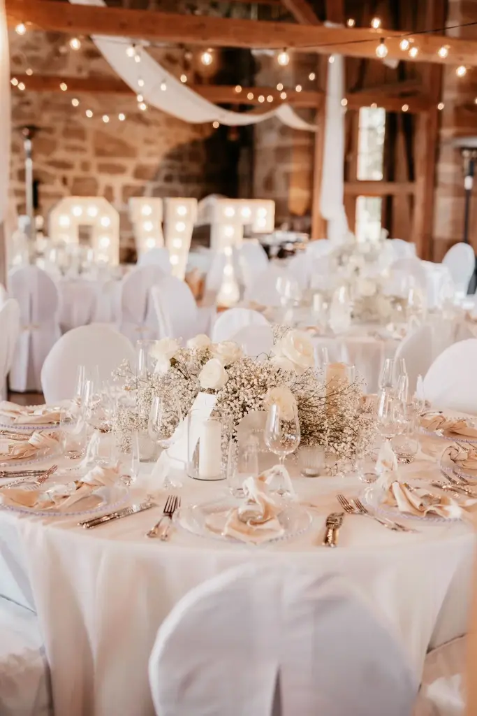 Tischdecke Weiß Rund